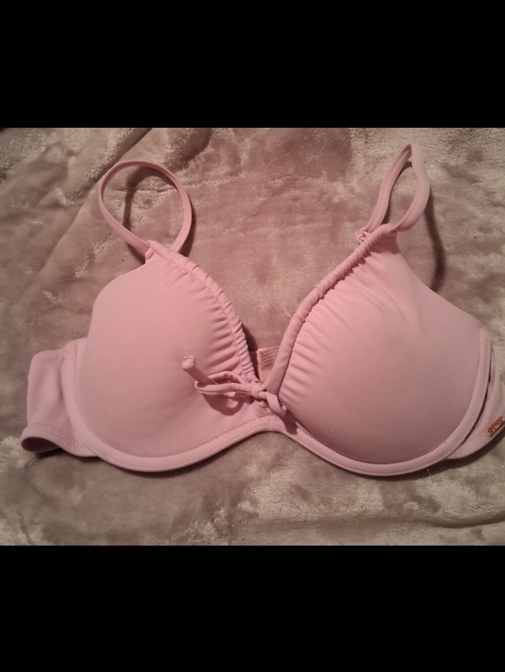 VS/PINK BIKINI TOP NWOT SUPER CUTE & STUNNING COLOR Sz. MEDIUM